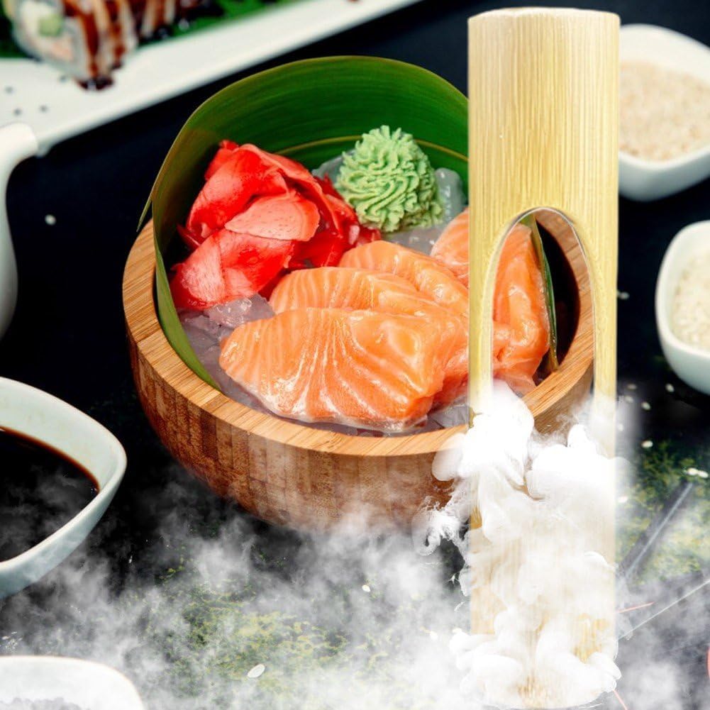 Bambus Sashimi Dekoration Sushi Teller Ornament Trockeneis Bambus Eimer Kaltes Gericht Dekoration Fü