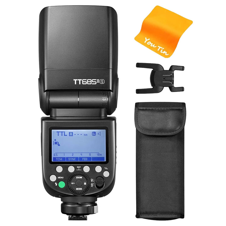 Godox TT685II-S TT685II S Kamera Blitzgerät für Sony, 2,4 G Wireless HSS GN60 Blitzgerät Kompatibel