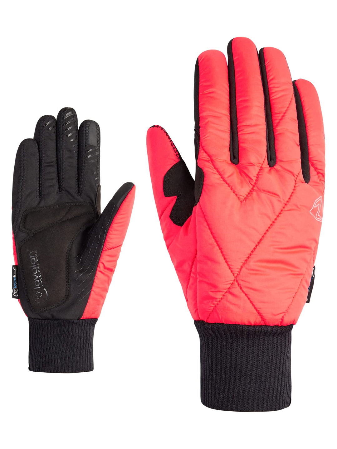 Ziener Damen Daggi Fahrradhandschuhe, Winter, gepolstert, Langfinger, Wolle 6.5 Hot Red, 6.5 Hot Red