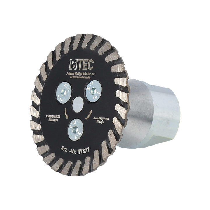 Diamant-Trennscheibe Fliesentrennscheibe Mini Turbo Fliese 50mm M-14 Aufnahme BTEC