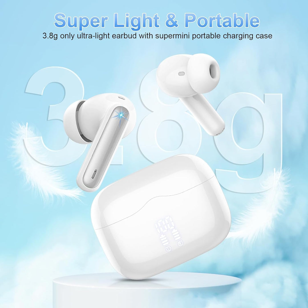 xinwld Bluetooth Kopfhörer, Kopfhörer Kabellos Bluetooth 5.4 In Ear Kopfhörer mit 4 ENC Noise Cancel