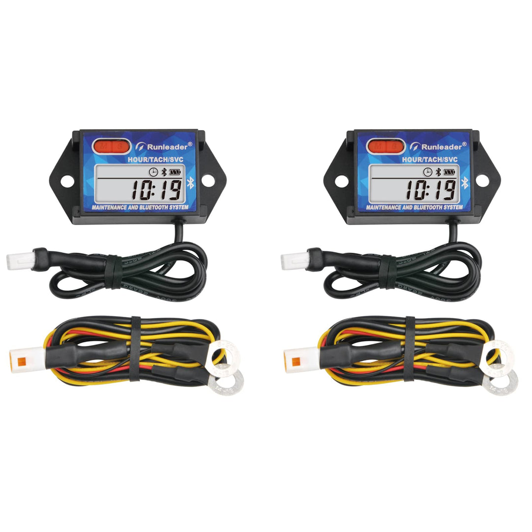 2 PCS of Runleader RL-HM027BT Digitaler Bluetooth-Drehzahlmesser, Batterie austauschbar.