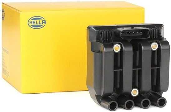 HELLA 5DA 358 000-181 Zündspule - 12V - 6-polig - Blockzündspule - geschraubt