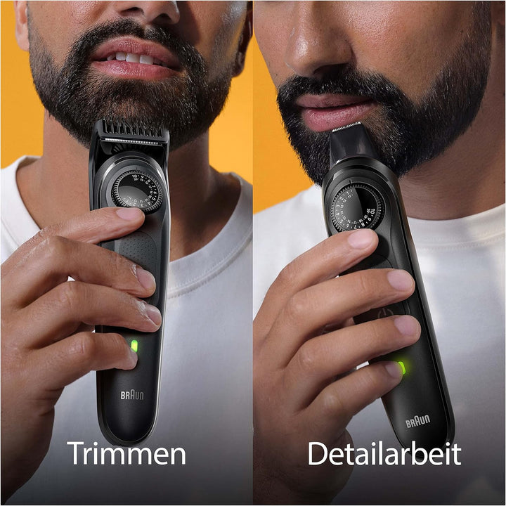 Braun Barttrimmer, Bartschneider/Trimmer/Haarschneider Herren, Haarschneidemaschine mit ultrascharfe