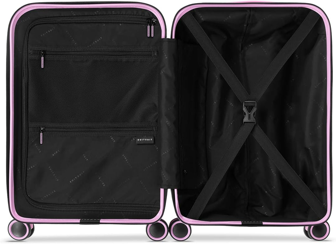 SUITSUIT Handgepäck Koffer mit 4 Rollen 55 x 35 x 20 cm - Hartschalen Kabinentrolley mit TSA-Schloss
