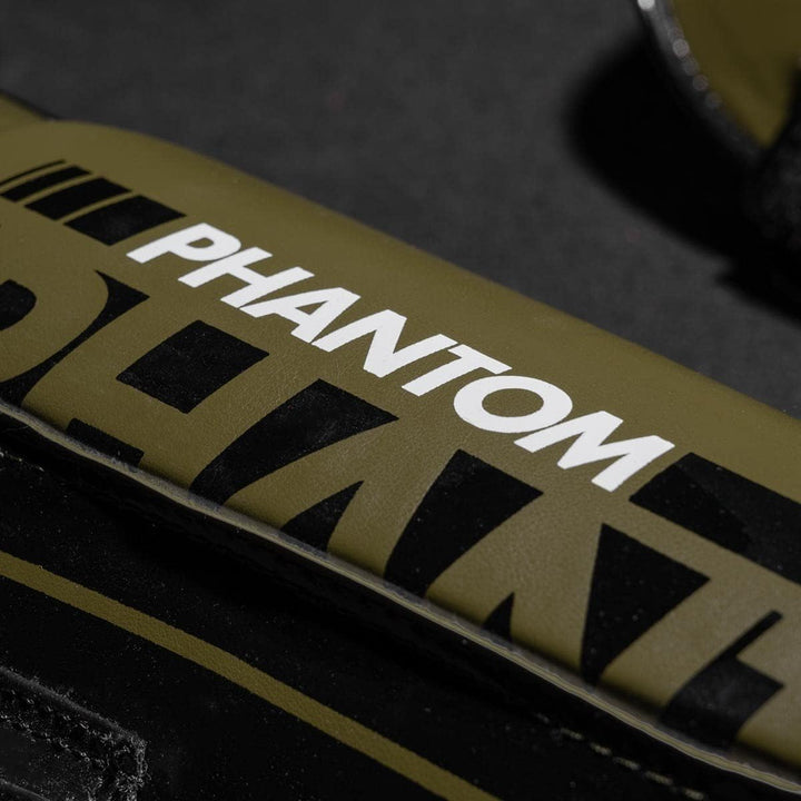 Phantom Schienbeinschoner mit Spannschutz, Kampfsport, MMA, Kickboxen, Muay Thai APEX Hybrid - Army