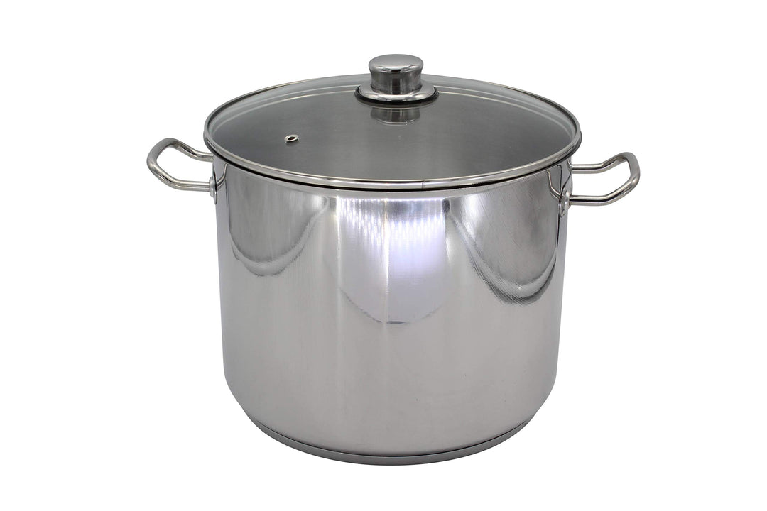 Krüger 72727 Jumbotopf 14 l, mit Glasdeckel Jumbotopf 14 Liter, Jumbotopf 14 Liter