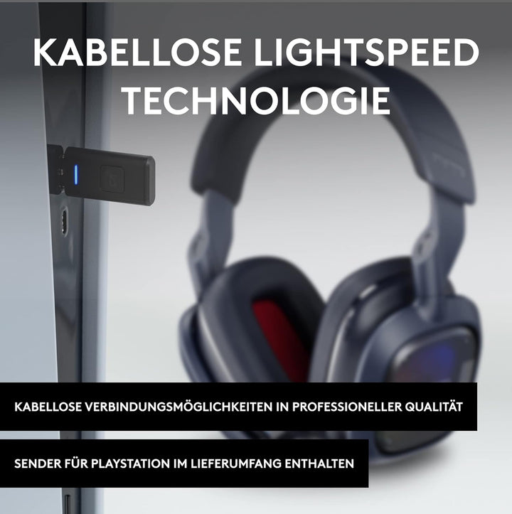 Logitech G Astro A30 Lightspeed Kabelloses Gaming-Headset A30 PS5, PS4, PC/MAC Blau, A30 PS5, PS4, P