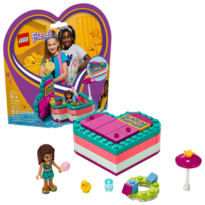 LEGO Friends 41384 - Andrea`s Sommer Herz Box (83 Teile)
