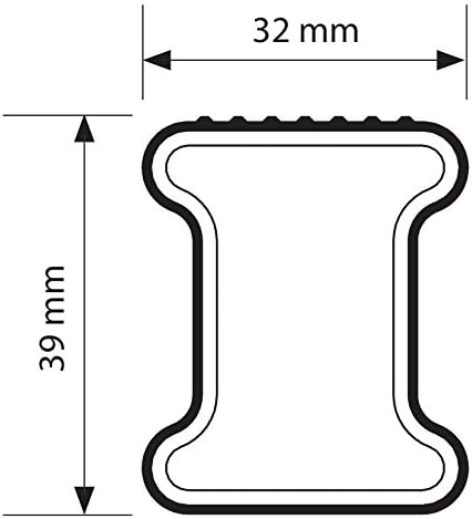 NORDRIVE Lampa N10000 Stange Kargo Stahl 115 cm