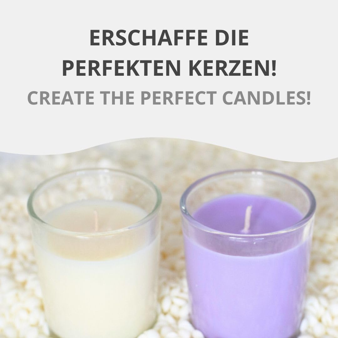 DistrEbution Rapswachs Kerawax 4170 für Behälterkerzen 10kg Kerzenwachs zu giessen