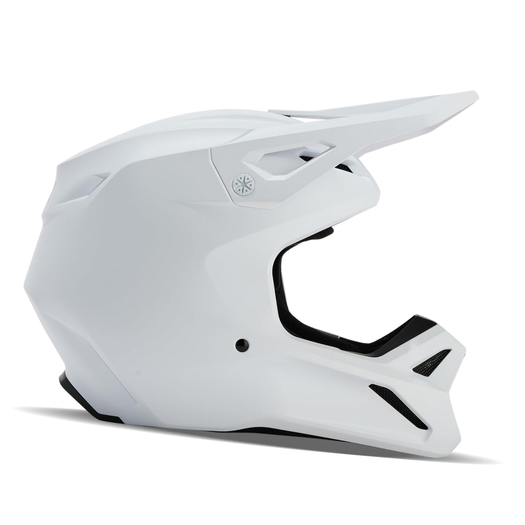 Fox Racing V1 Motocross-Helm, mattweiss, Grösse L L Mattweiss, L Mattweiss