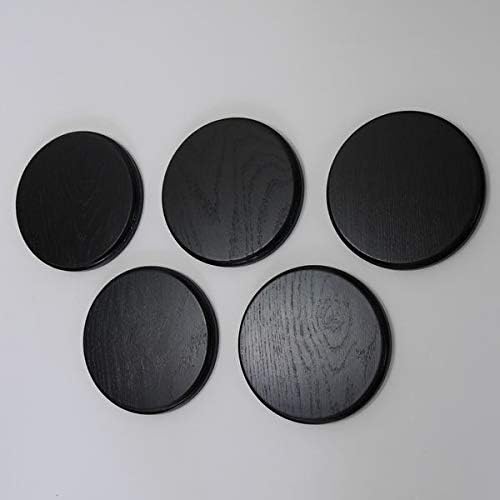 5 Stück Keilerschilder Keilerbrett Gewaffbrett Trophäenschilder rund dunkel AF 15 cm