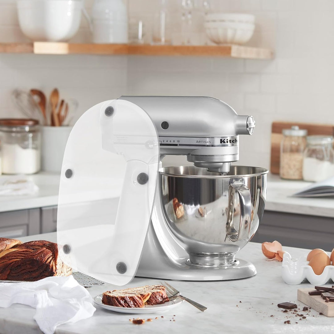 Gleitbrett Kompatibel mit KitchenAid 4.5-5 Qt (4,3L - 4,8L) Küchenmaschine, Acryl Gleitmatte für Küc