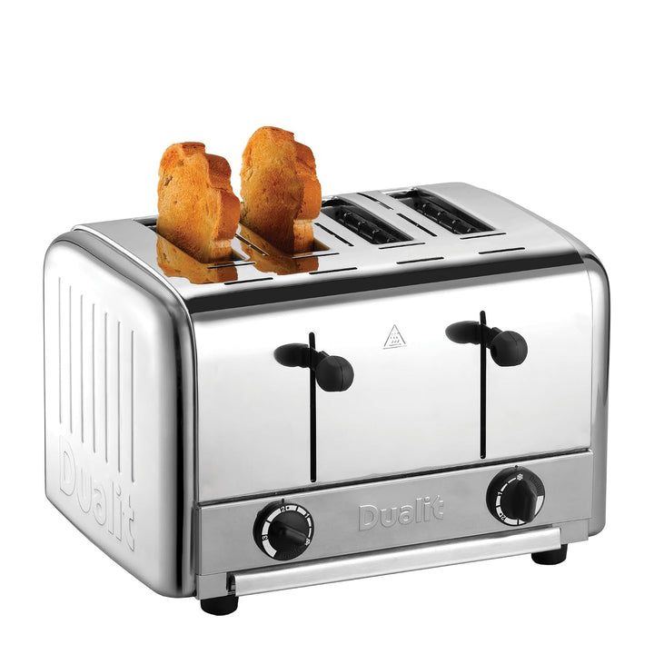 Dualit Catering Toaster 4 Scheiben, ProHeat-Heizelemente, Edelstahlgehäuse