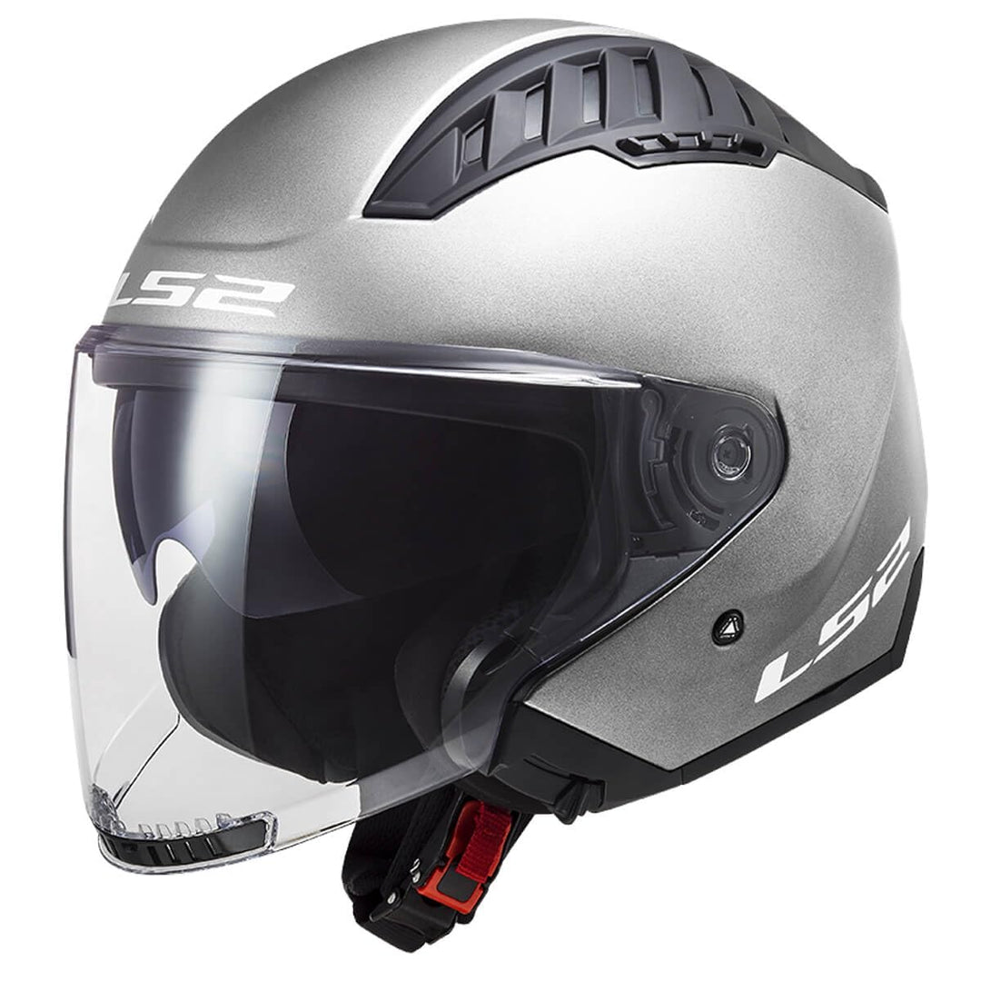 LS2, Jet-Motorradhelm Copter SOLID Matt Silver, M, M