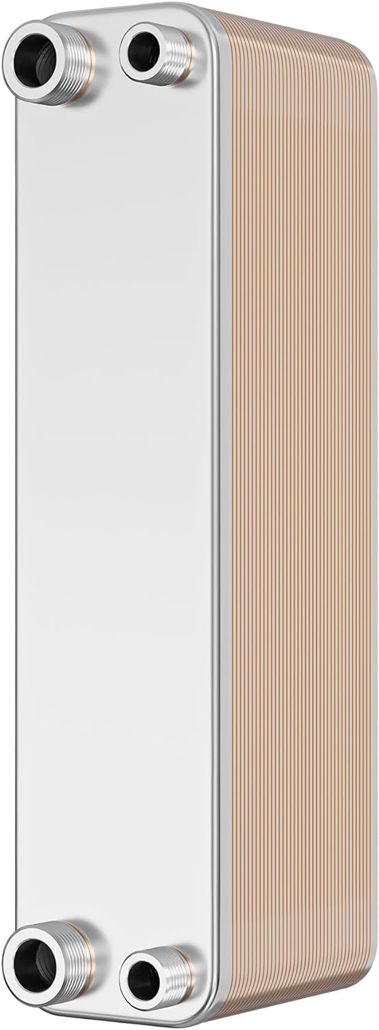 Hrale Edelstahl Wärmetauscher 40 Platten max 165 kW Plattenwärmetauscher Wärmetauscher