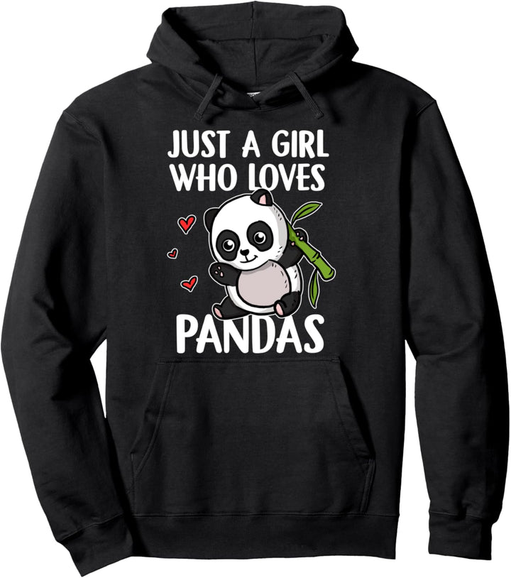 Just A Girl Who Loves Pandas Lustiges Pandabär Panda Kostüm Pullover Hoodie