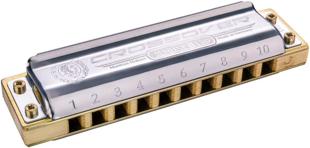 HOHNER Mundharmonika, Marine Band - Crossover, D Einzelbett, Einzelbett