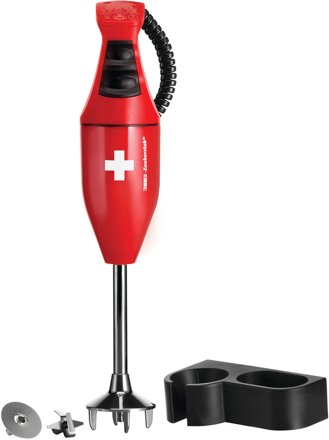 ESGE-Zauberstab E120 Select Premium-Set 902125 rot, Hand - Stabmixer, Pürierstab, inkl. Becher-Set 6