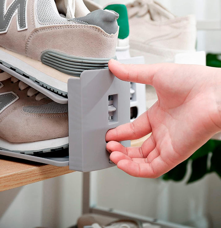 Schuhorganizer Platzsparend, rutschfest Schuhe Schrank, Schuhregal 3 Höhenverstellbar Mit Allen Arte