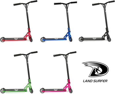 Land Surfer Stunt Scooter PRO X - Stunt Roller für Kinder ab 8 Jahren und Teenagers mit 360 Grad Dec