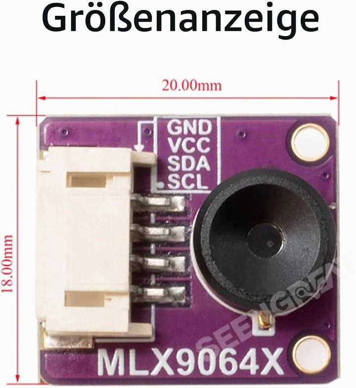 MLX90640 IR Array Thermal Imaging Camera Module for Raspberry Pi, 32 x 24 Pixels, 110° Field of View