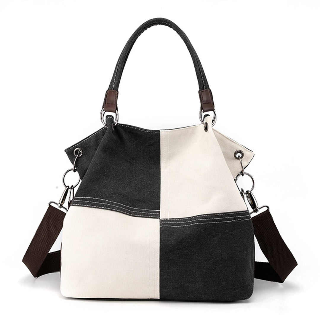 CORIOS Damen Schultertasche Canvas Handtasche Grosse Kapazität Umhängetasche Casual Tragetasche Mult
