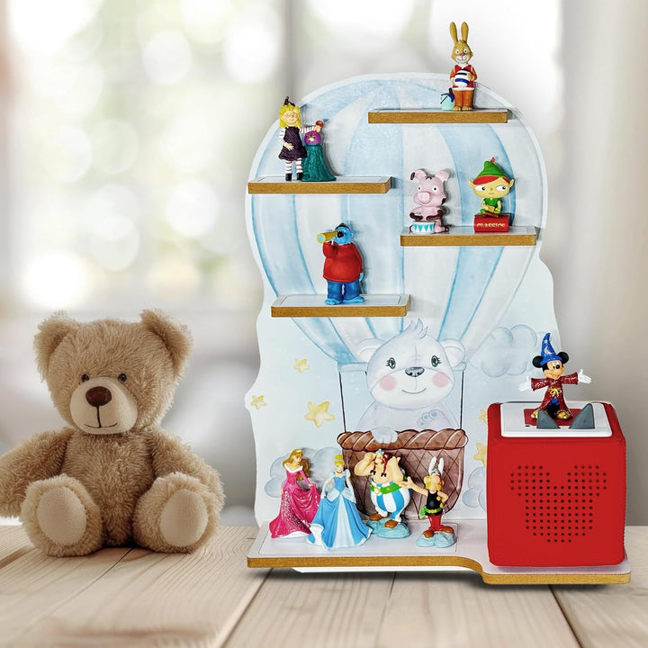 Smagnon Regal für die Toniebox und Tonie Figuren Motiv Ballon-Familie Kinderspielzeug (Nebenregal: E