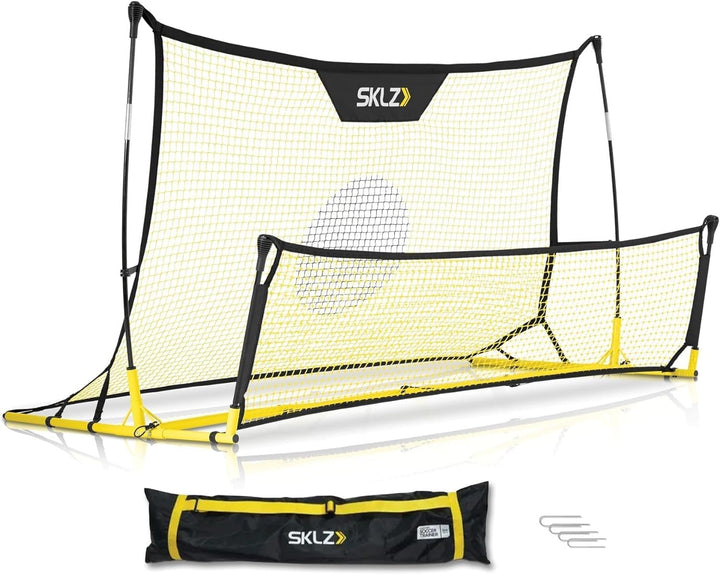 SKLZ Unisex Quickster Soccer Trainer Tornetz, schwarz/Gelb, Einheitsgrösse EU Single, Single