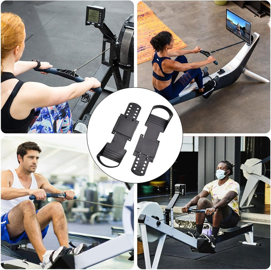 Rudergeräte-Pedale | 1 Paar Fitnessgerät-Zubehör, Anti-Rutsch-Textur-Design, Rudergerät-Fusspedale z