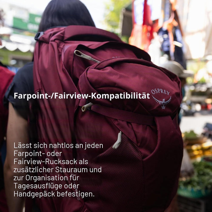 Osprey Farpoint Unisex Reiserucksack Modern und lebendig Zircon Red, Modern und lebendig Zircon Red