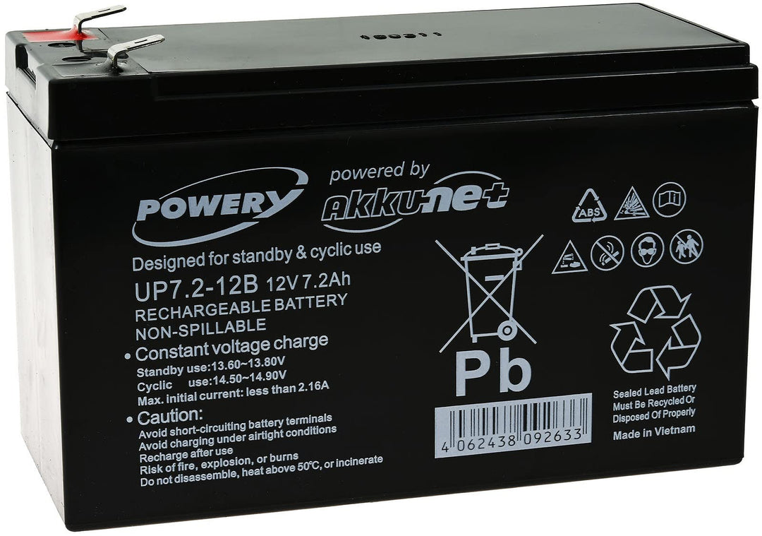 akku-net Blei-Gel-Akku für USV APC Back-UPS ES 700, 12V, Lead-Acid