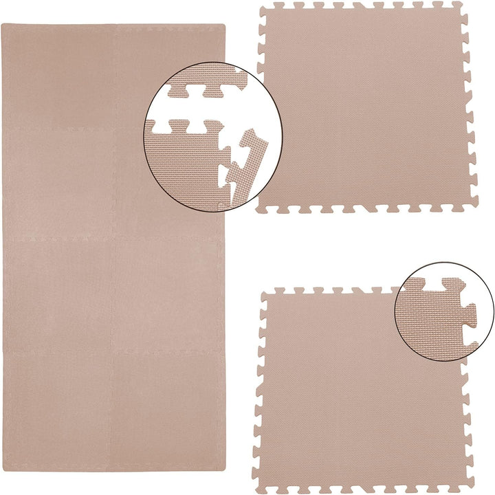 Sporttrend 24® 24 Schutzmatten + 48 Randstücke Set Farbwahl 60x60x1cm | 8,64qm | Bodenschutzmatte Sp