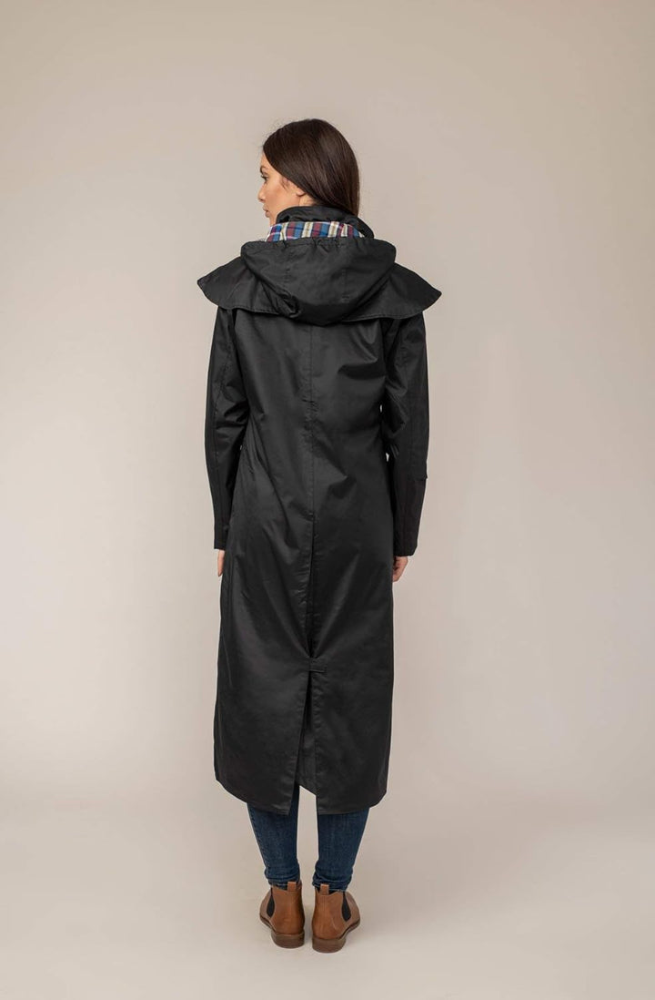 Lighthouse Outback - Damen Regenmantel - lang - wasserdicht 38 Schwarz, 38 Schwarz