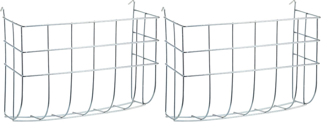 KERBL Heuraufe (Futterplätze zum Einhängen, 25 x 9 x 17 cm Heufutterbehälter aus verzinken Metall) 8