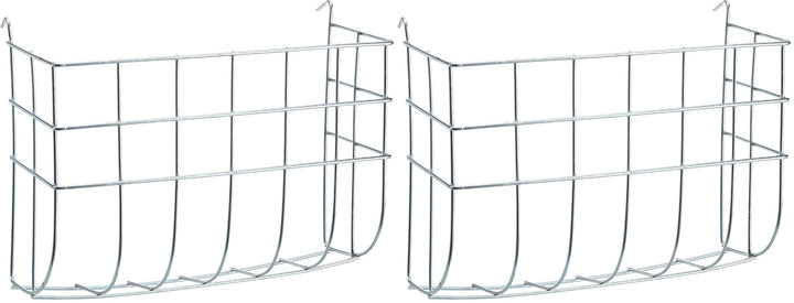 KERBL Heuraufe (Futterplätze zum Einhängen, 25 x 9 x 17 cm Heufutterbehälter aus verzinken Metall) 8