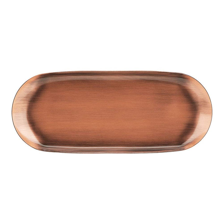 Jeanoko 430 Edelstahl-Aufbewahrungstablett, Glatte Linien, Schreibtisch-Dekor-Organizer, 23 X 9,4 cm