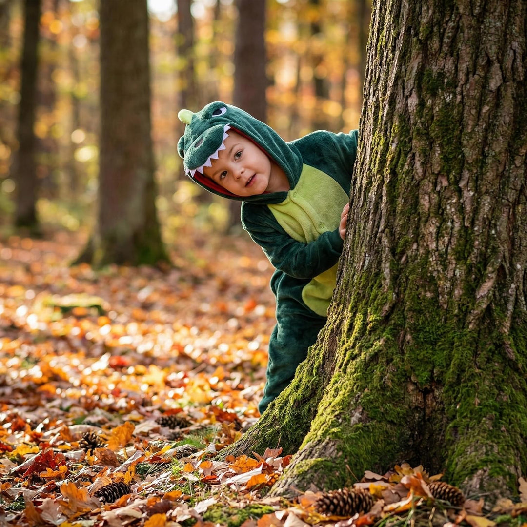 Seawhisper Dinosaurier Kostüm Kinder 92 98 Dino Drachen Kostüm Jumpsuit Schlafoverall Tier Halloween