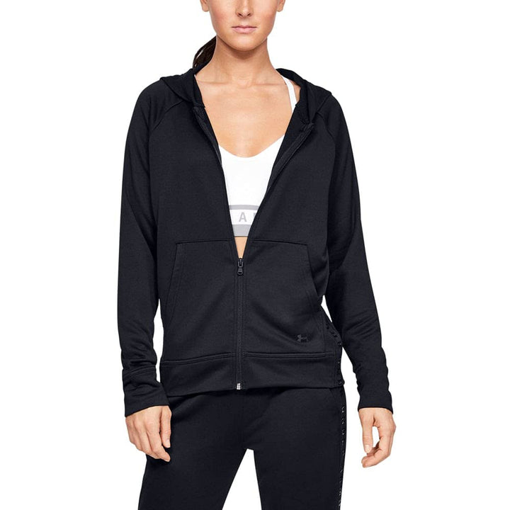 Under Armour Damen Tech Terry Fz Oberteil XS Schwarz, XS Schwarz