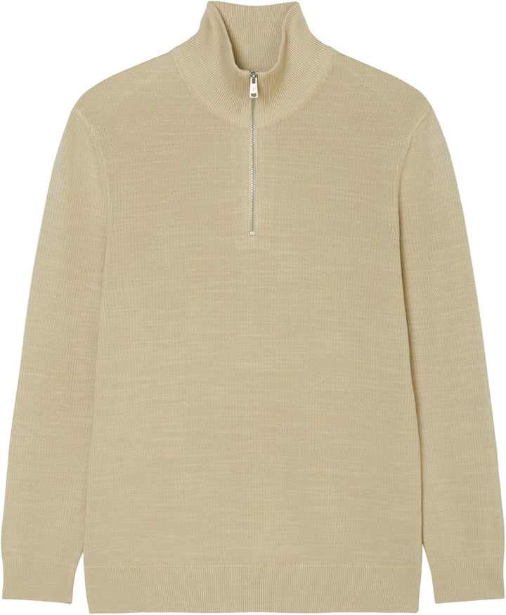 Marc O'Polo Herren Strickpullover aus Bio-Baumwolle mit Reissverschluss L 737, L 737