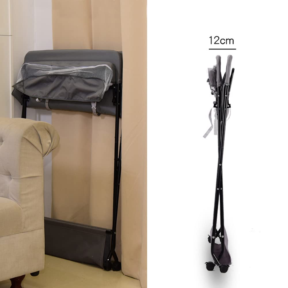 Baby Wickelkombi - klappbare Wickelkommode mit 3 Ablagefächern, platzsparend & stabil für Babys bis