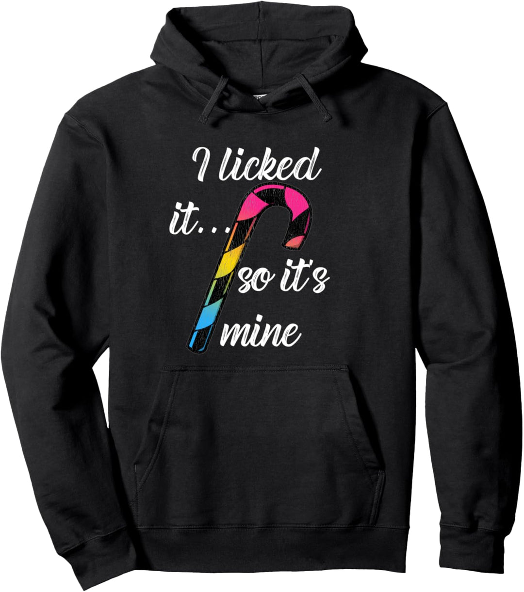 Pansexual Weihnachten Ich leckte es Pan Pride Candy Cane Pullover Hoodie