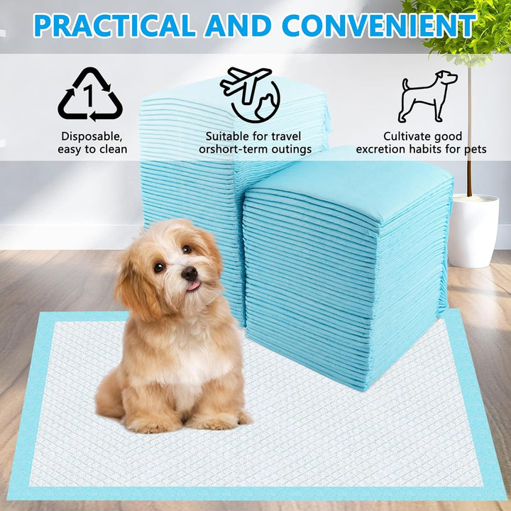 Trainingspads für Hunde,100 Stück PIPI Matten für Hunde, 33 x 45cm Welpen Unterlagen Hygieneunterlag