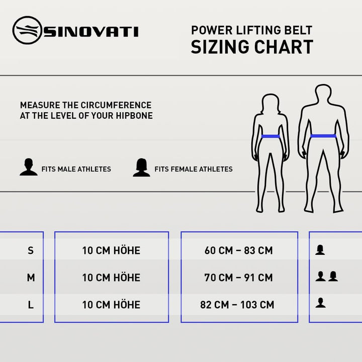 SINOVATI Premium Gewichthebergürtel KDK Gürtel aus Rindsleder mit Schnalle, Weightlifting Lever Belt