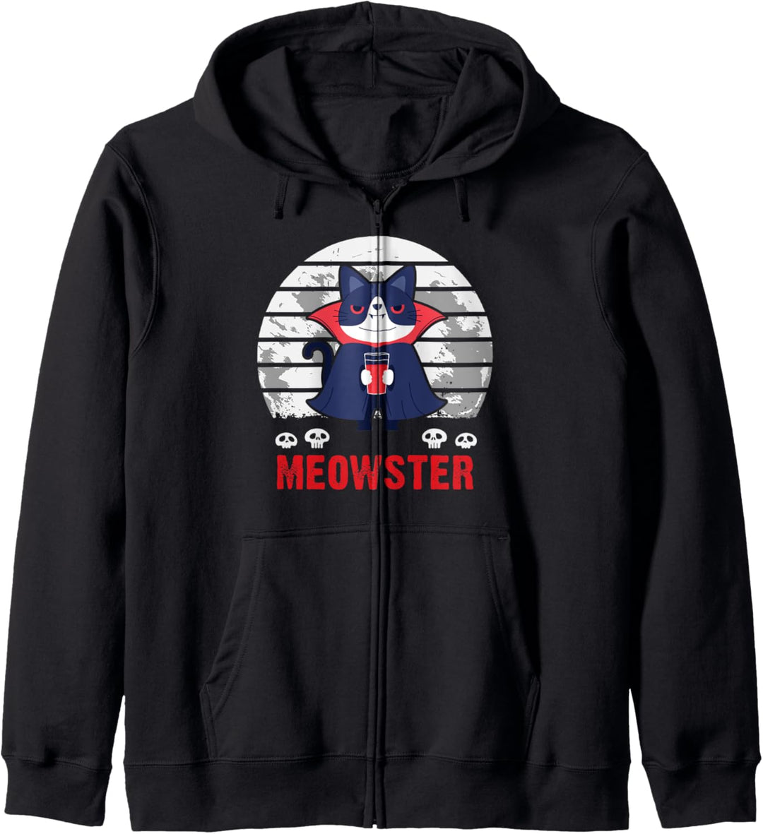 Halloween Katzenmonster, Meowster, Vampirkätzchen Kapuzenjacke