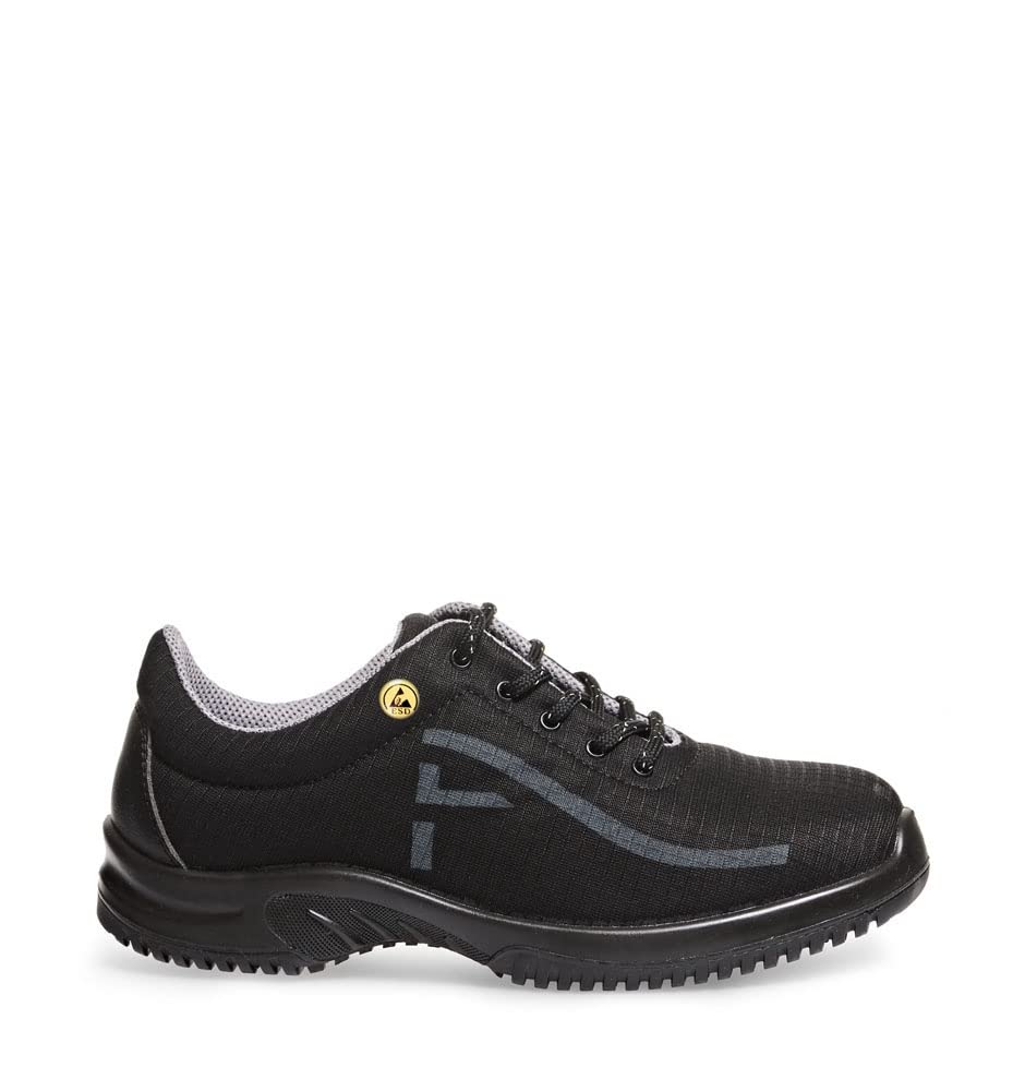 ABEBA 31628 UNI6 Niedriger ESD Schuh, S3, SRA, Schwarz, Grösse 36 36 EU, 36 EU