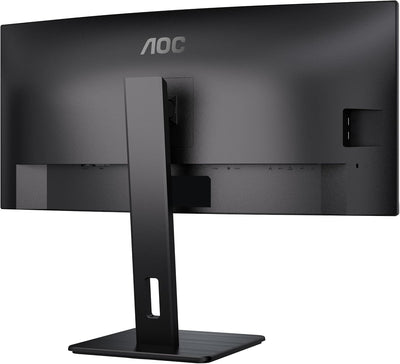 AOC CU34P3CV - 34 Zoll WQHD Curved Monitor, höhenverstellbar, Lautsprecher (3440x1440, 100 Hz, HDMI,