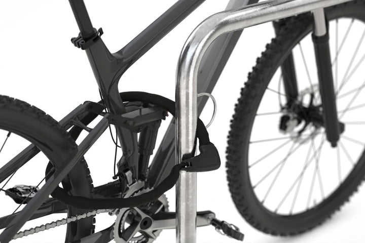 Fahrradanlehnsystem Trust 31 | 3er Pack | zum Aufdübeln | 1250mm | mit Ringösen | Fahrradständer für