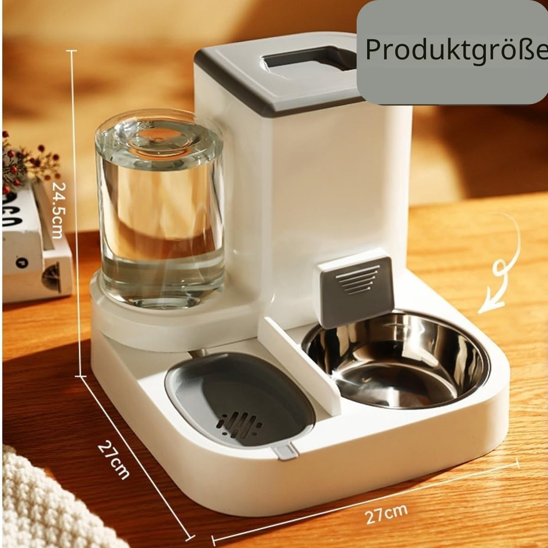Little Bean® Automatischer Futterspender und Bewässerung, 2-in-1, automatischer 2,2 l Futterspender,